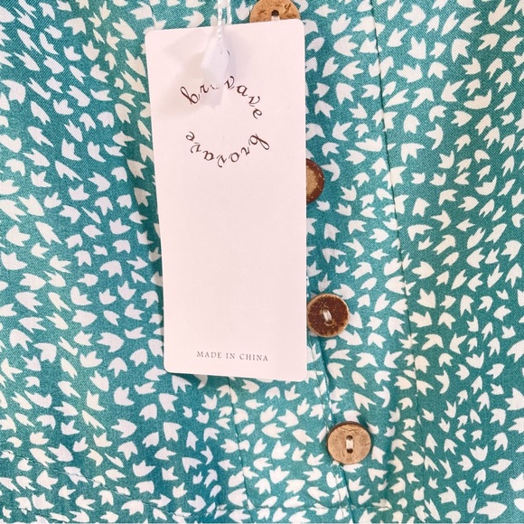 BROVAVE Womens Casual Boho Sundress Size Small Spaghetti Strap V Neck Midi Dress - Picture 8 of 10